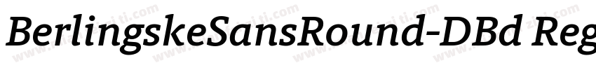 BerlingskeSansRound-DBd Regular字体转换
